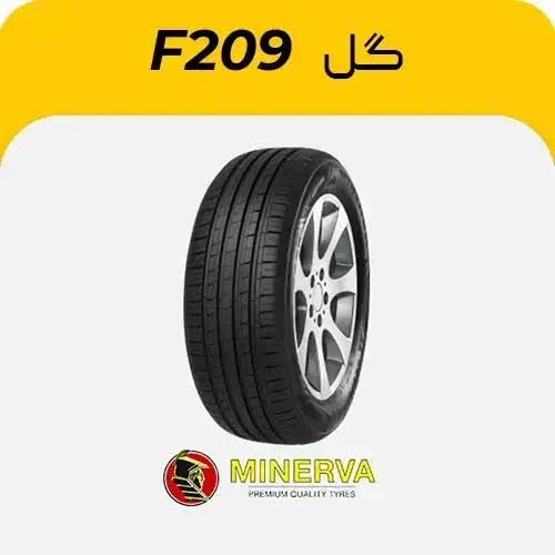 لاستیک خودرو برند مینروا سایز 205/60/15 گل f209